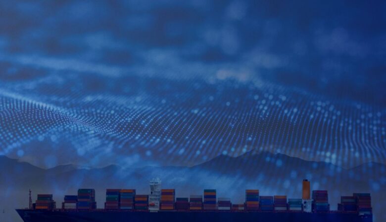 Imagem de navio de carga para ilustrar conteúdo sobre frete marítimo.